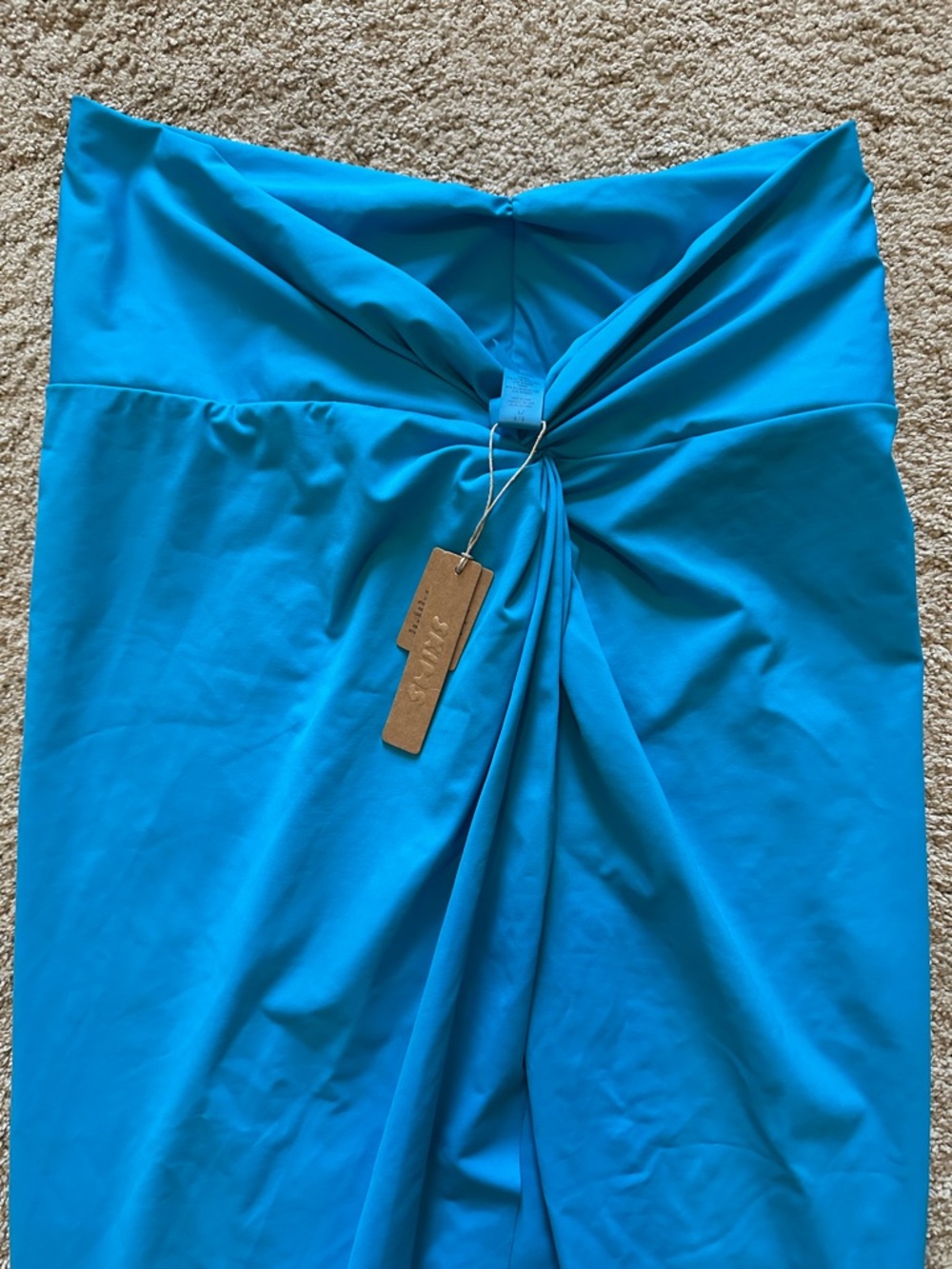Skims Sarong Swim Skirt Turquoise NWT - Picture 2 of 6